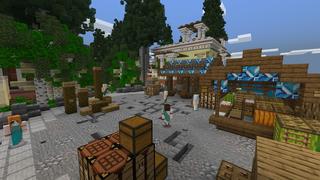 Screenshot of the Minecraft Bedrock Marketplace product Greek Paradise created by Cynosia.