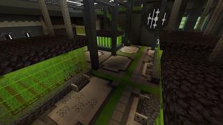 Screenshot of the Minecraft Bedrock Marketplace product Hacker Bunker created by Cynosia.