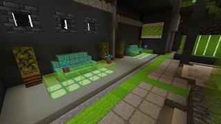 Screenshot of the Minecraft Bedrock Marketplace product Hacker Bunker created by Cynosia.