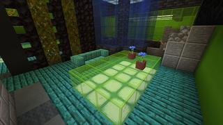 Screenshot of the Minecraft Bedrock Marketplace product Hacker Bunker created by Cynosia.