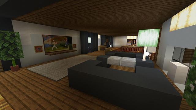 Screenshot of the Minecraft Bedrock Marketplace product Hacker Mansion created by Cynosia.
