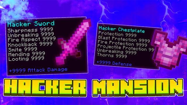 Thumbnail of the Minecraft Bedrock Marketplace product Hacker Mansion created by Cynosia.