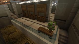 Screenshot of the Minecraft Bedrock Marketplace product Hacker Secret Base created by Cynosia.