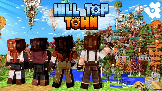 Thumbnail of the Minecraft Bedrock Marketplace product Hill Top Town created by Cynosia.