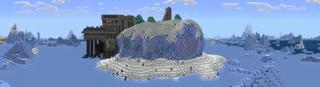 Panorama of the Minecraft Bedrock Marketplace product Iceberg Base created by Cynosia.