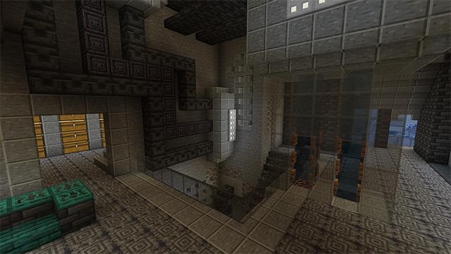 Screenshot of the Minecraft Bedrock Marketplace product Iceberg Base created by Cynosia.