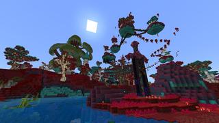 Screenshot of the Minecraft Bedrock Marketplace product Infected Biome created by Cynosia.
