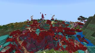 Screenshot of the Minecraft Bedrock Marketplace product Infected Biome created by Cynosia.