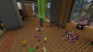 Screenshot of the Minecraft Bedrock Marketplace product Lucky Block Hacker created by Cynosia.