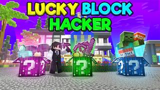 Thumbnail of the Minecraft Bedrock Marketplace product Lucky Block Hacker created by Cynosia.
