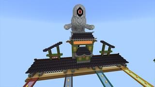 Screenshot of the Minecraft Bedrock Marketplace product Lucky Block Race created by Cynosia.