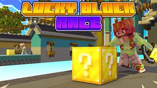 Thumbnail of the Minecraft Bedrock Marketplace product Lucky Block Race created by Cynosia.