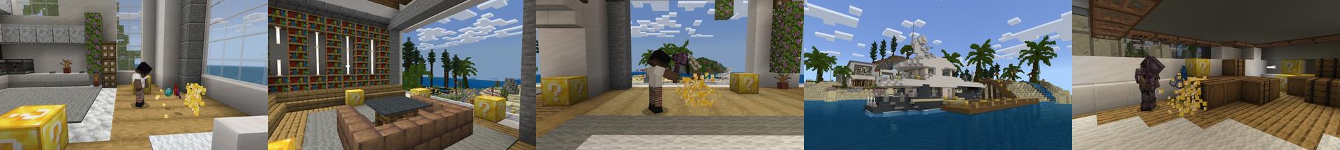 Panorama of the Minecraft Bedrock Marketplace product Lucky Island created by Cynosia.