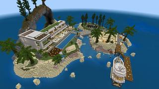 Screenshot of the Minecraft Bedrock Marketplace product Lucky Island created by Cynosia.