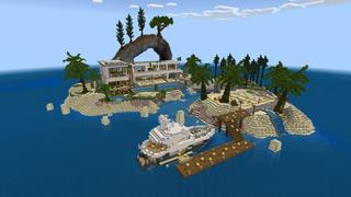 Screenshot of the Minecraft Bedrock Marketplace product Lucky Island created by Cynosia.