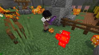 Screenshot of the Minecraft Bedrock Marketplace product Lucky Mobs created by Cynosia.