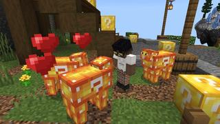 Screenshot of the Minecraft Bedrock Marketplace product Lucky Oneblock created by Cynosia.