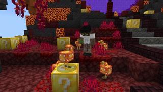 Screenshot of the Minecraft Bedrock Marketplace product Lucky Oneblock created by Cynosia.