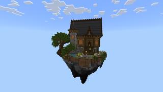 Screenshot of the Minecraft Bedrock Marketplace product Lucky Oneblock created by Cynosia.