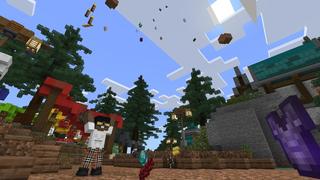 Screenshot of the Minecraft Bedrock Marketplace product Lucky Rain created by Cynosia.