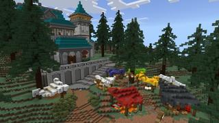 Screenshot of the Minecraft Bedrock Marketplace product Lucky Rain created by Cynosia.