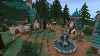 Screenshot of the Minecraft Bedrock Marketplace product Lucky Rain created by Cynosia.