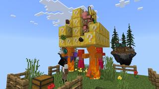 Screenshot of the Minecraft Bedrock Marketplace product Lucky Skyblock created by Cynosia.