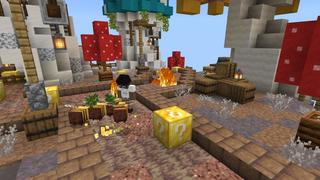 Screenshot of the Minecraft Bedrock Marketplace product Lucky Skyblock created by Cynosia.