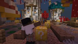 Screenshot of the Minecraft Bedrock Marketplace product Lucky Skyblock created by Cynosia.