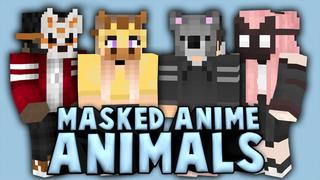 Thumbnail of the Minecraft Bedrock Marketplace product Masked Anime Animals created by Cynosia.