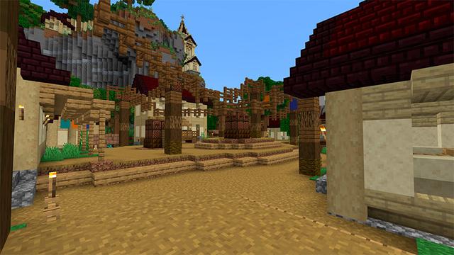 Screenshot of the Minecraft Bedrock Marketplace product Miracle Valley created by Cynosia.