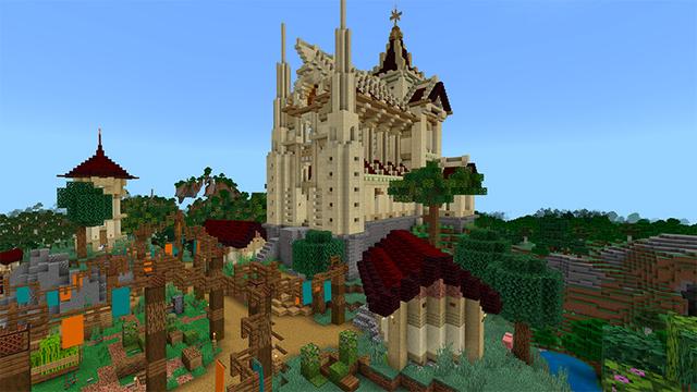 Screenshot of the Minecraft Bedrock Marketplace product Miracle Valley created by Cynosia.