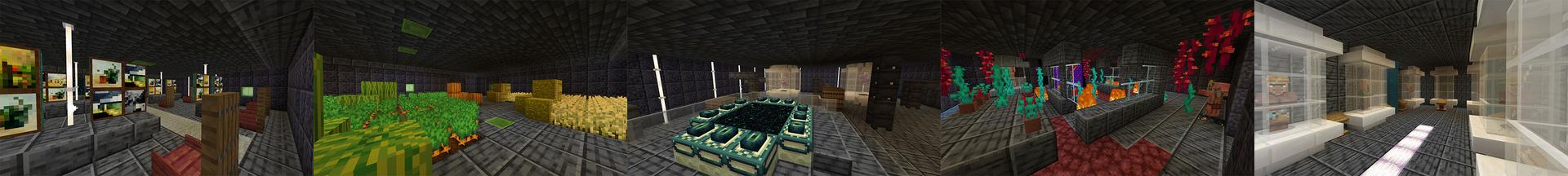 Panorama of the Minecraft Bedrock Marketplace product Mountain Base created by Cynosia.