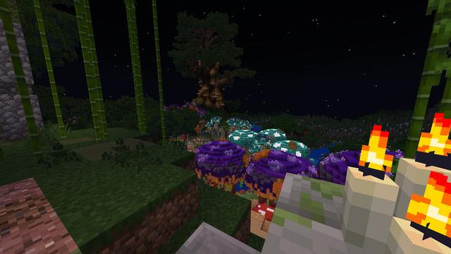 Screenshot of the Minecraft Bedrock Marketplace product Mushroom Forest created by Cynosia.