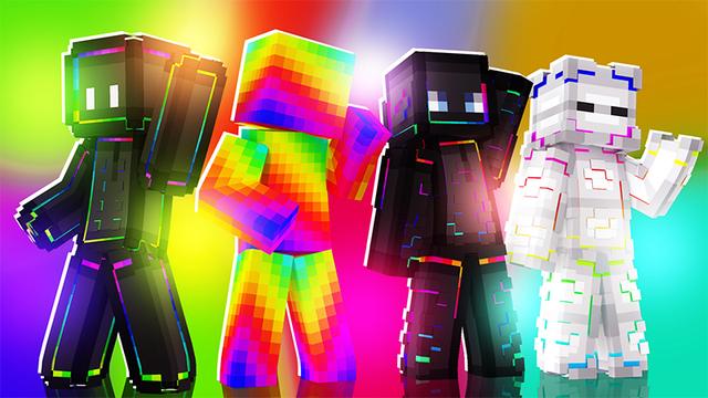 Thumbnail of the Minecraft Bedrock Marketplace product Neon Pixel created by Cynosia.