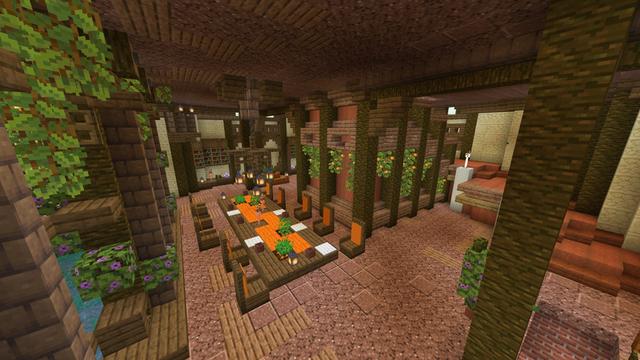 Screenshot of the Minecraft Bedrock Marketplace product Oasis Town created by Cynosia.