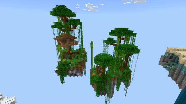 Screenshot of the Minecraft Bedrock Marketplace product One Block: Islands created by Cynosia.