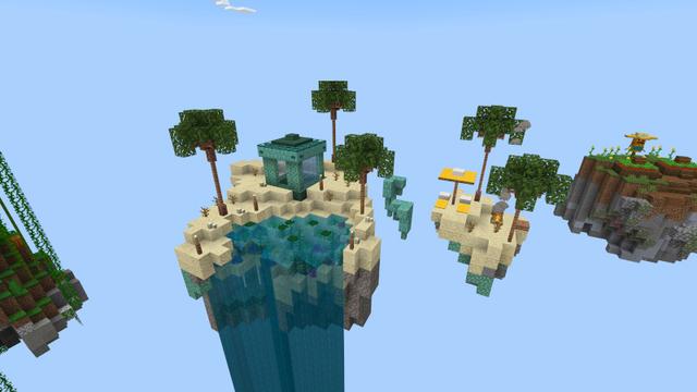 Screenshot of the Minecraft Bedrock Marketplace product One Block: Islands created by Cynosia.