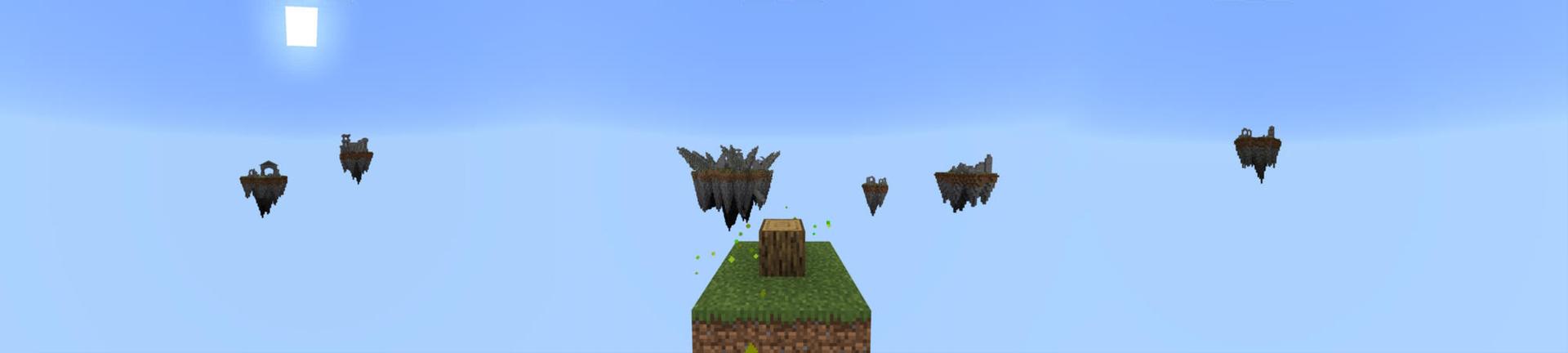 Panorama of the Minecraft Bedrock Marketplace product One Block Monsters created by Cynosia.