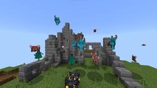 Screenshot of the Minecraft Bedrock Marketplace product One Block Monsters created by Cynosia.