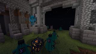 Screenshot of the Minecraft Bedrock Marketplace product One Block Monsters created by Cynosia.