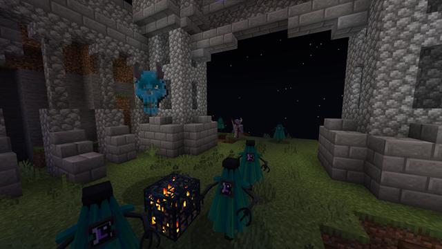 Screenshot of the Minecraft Bedrock Marketplace product One Block Monsters created by Cynosia.