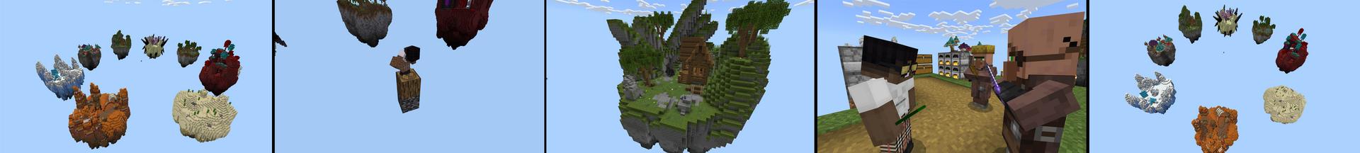 Panorama of the Minecraft Bedrock Marketplace product One Block created by Cynosia.