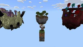 Screenshot of the Minecraft Bedrock Marketplace product One Block created by Cynosia.