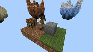 Screenshot of the Minecraft Bedrock Marketplace product One Block created by Cynosia.