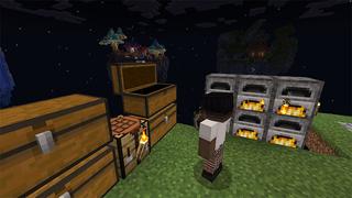 Screenshot of the Minecraft Bedrock Marketplace product One Block created by Cynosia.