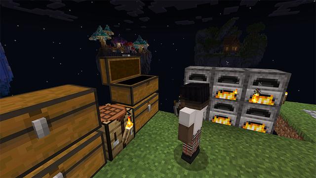 Screenshot of the Minecraft Bedrock Marketplace product One Block created by Cynosia.
