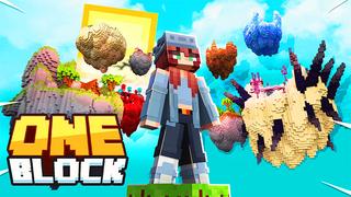 Thumbnail of the Minecraft Bedrock Marketplace product One Block created by Cynosia.
