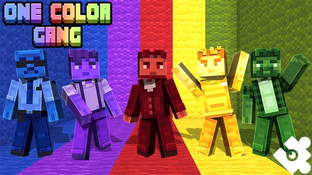 Thumbnail of the Minecraft Bedrock Marketplace product One Color Gang created by Cynosia.
