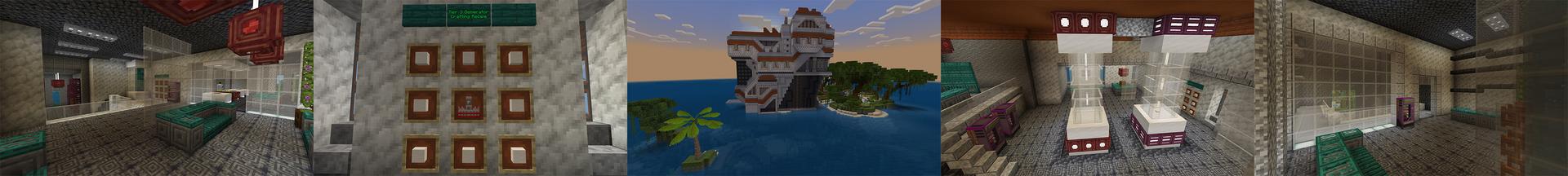 Panorama of the Minecraft Bedrock Marketplace product Ore Generators created by Cynosia.